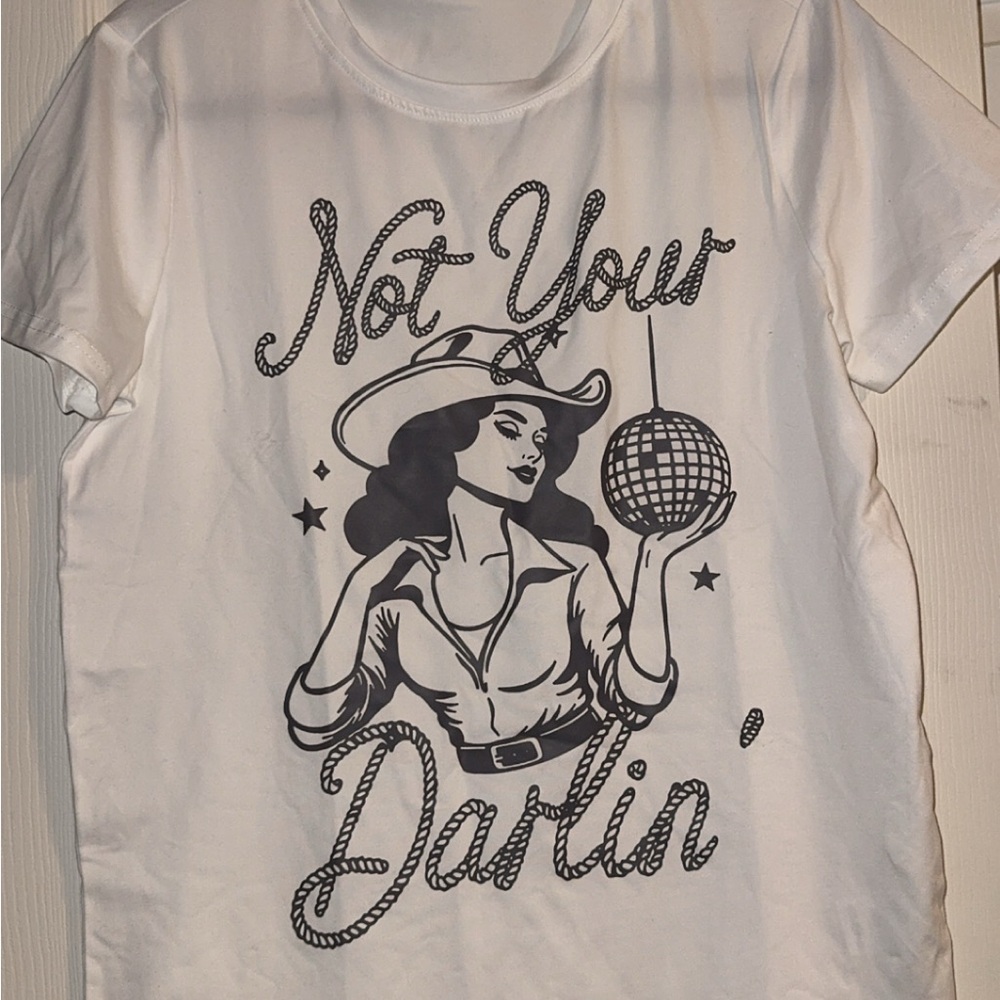 White Graphic Tee - Not Your Darlin'